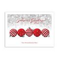 Sparkling Season Greeting Card - Silver Lined White Envelope